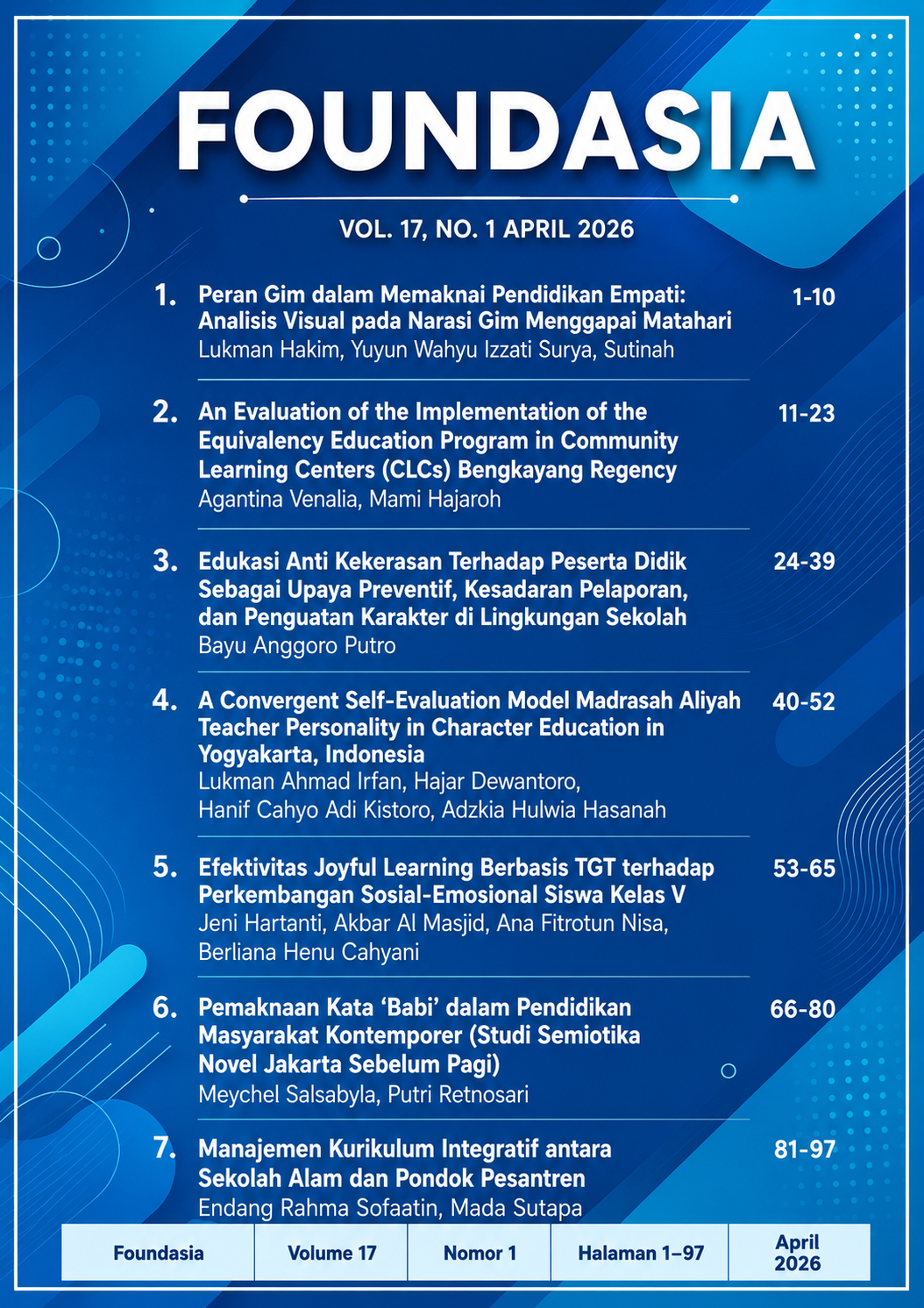 					View Vol. 17 No. 1 (2026)
				
