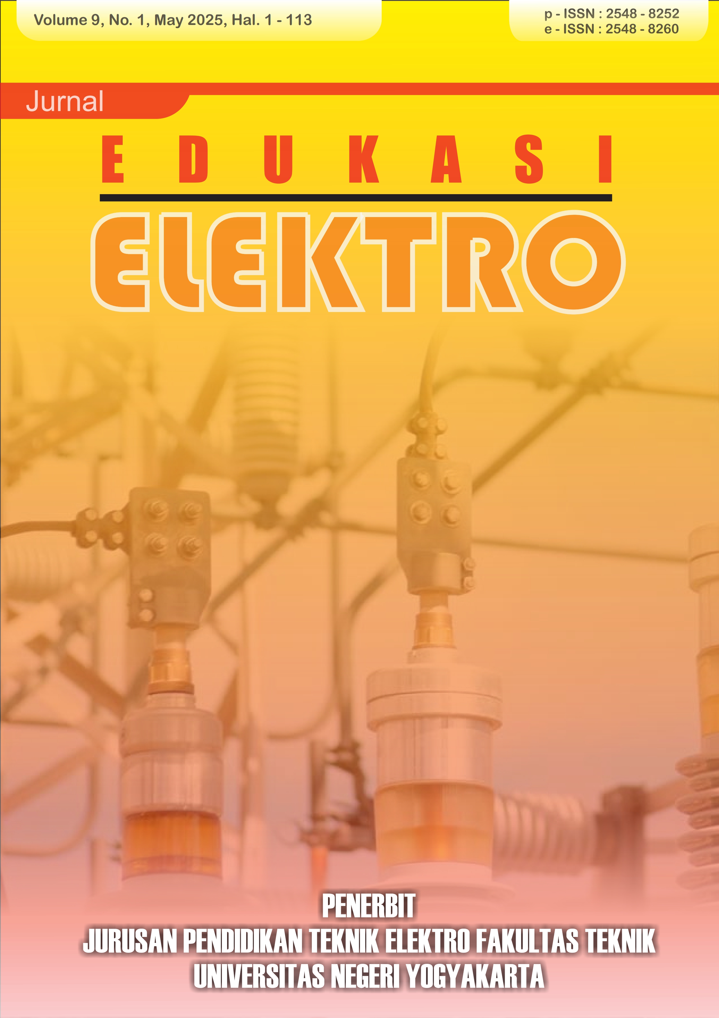 						View Vol. 9 No. 1 (2025): Jurnal Edukasi Elektro Volume 9, No. 1, May 2025
					