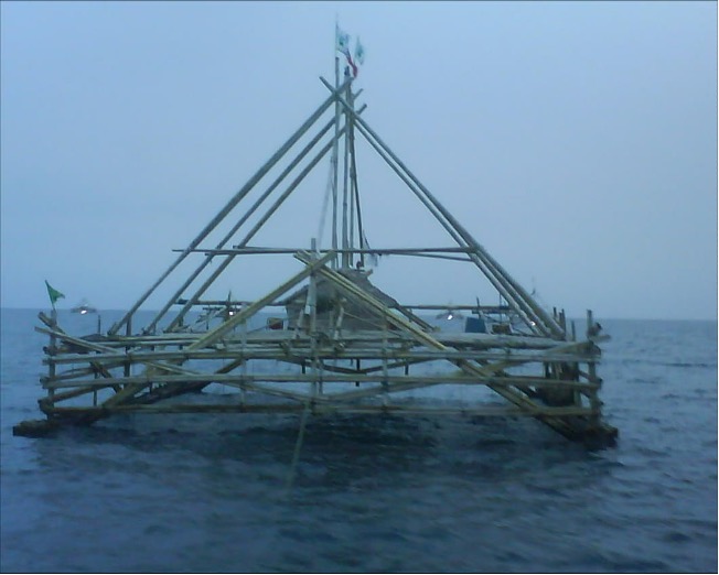 Traditional fishing gear in North Kayong Regency