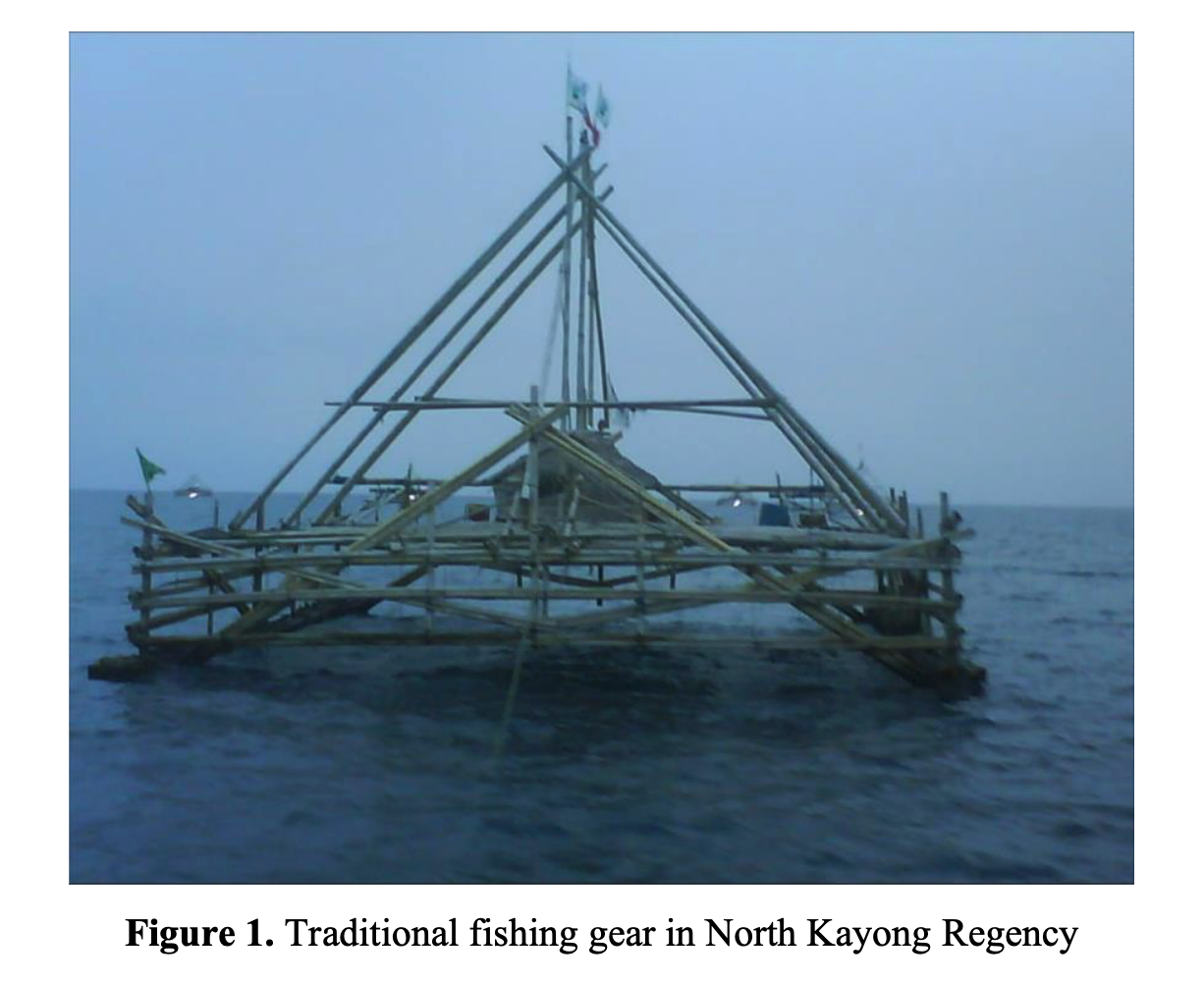Traditional fishing gear in North Kayong Regency