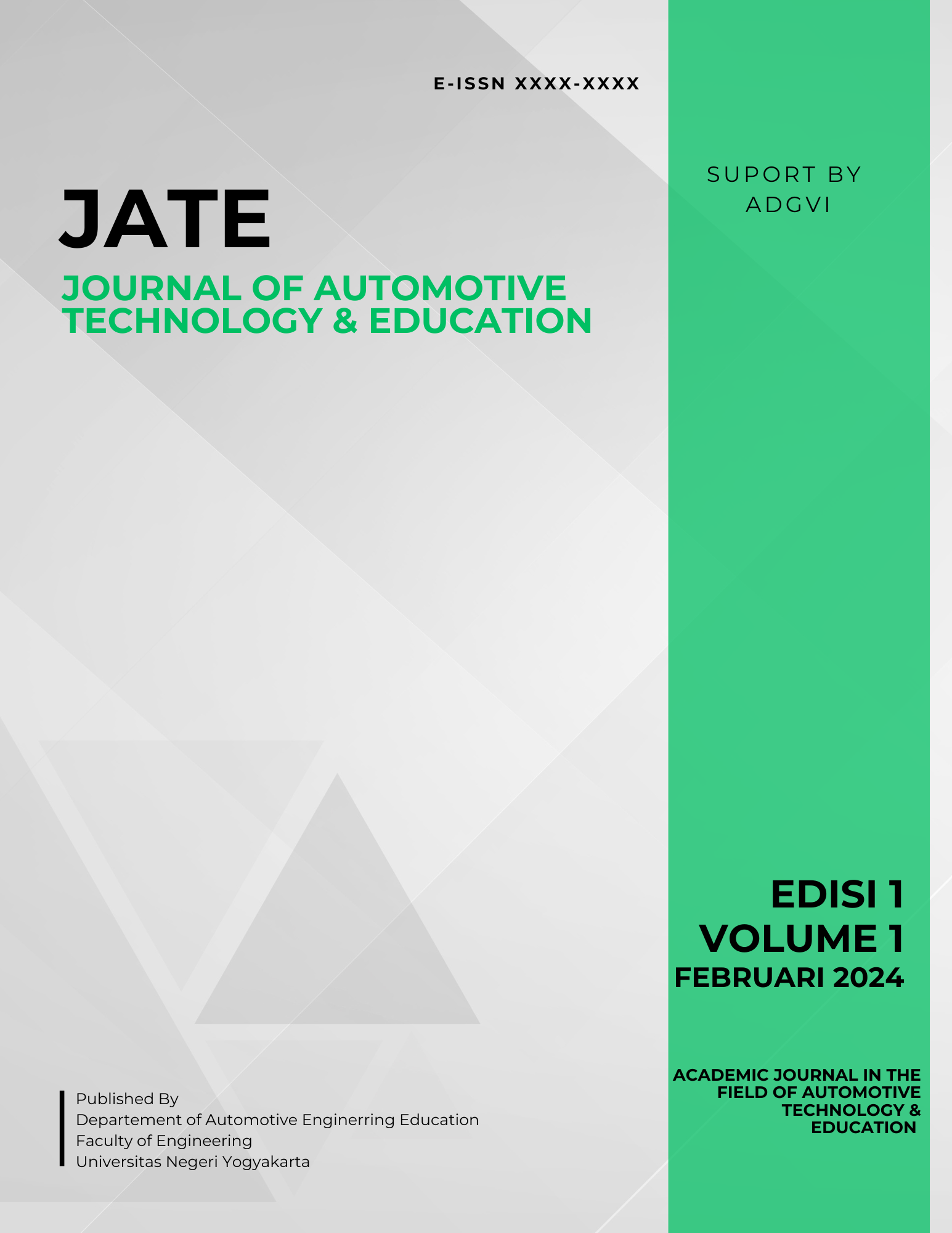					View Vol. 1 No. 1 (2024): JATE
				